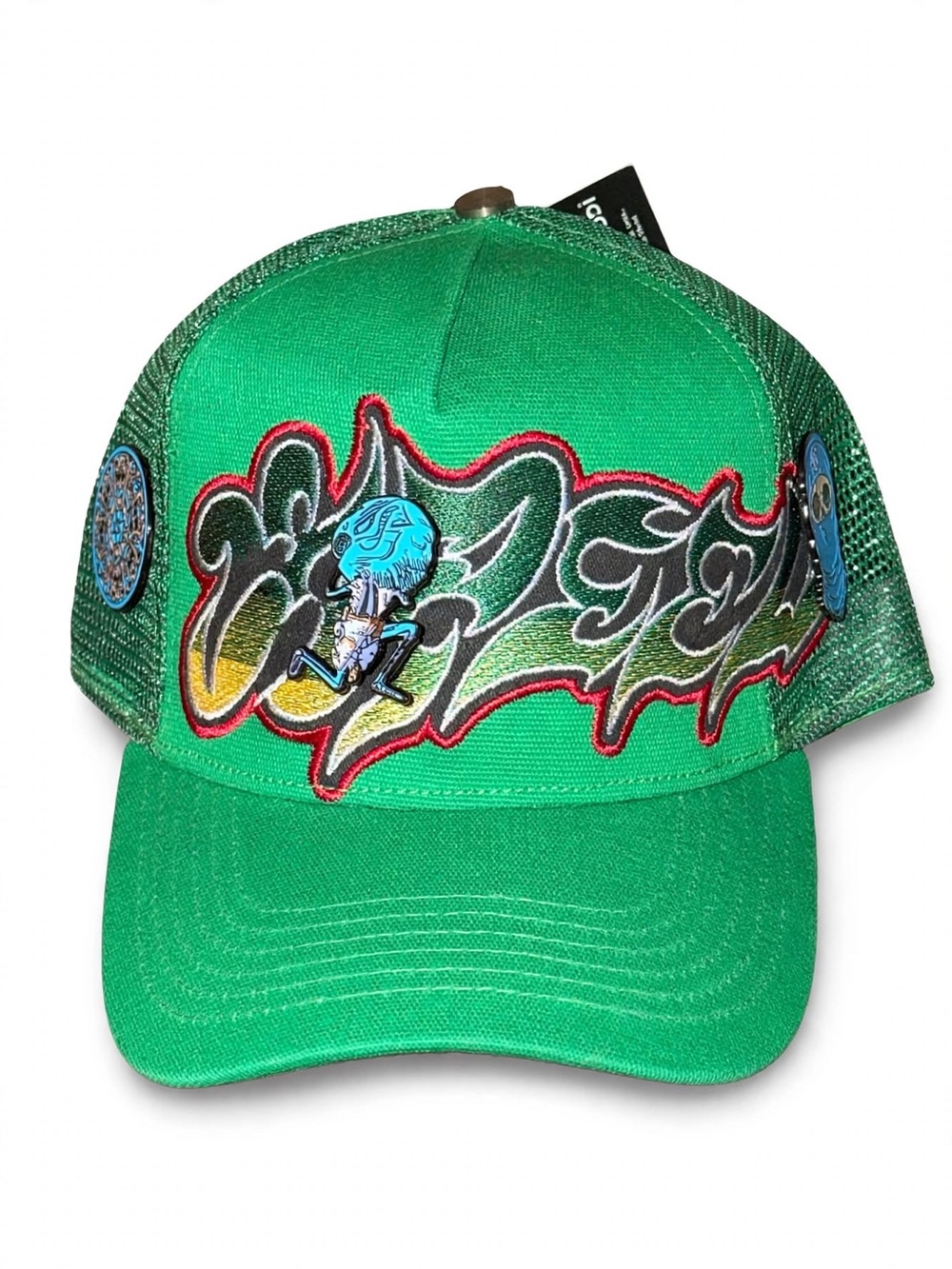Godspeed GS Neo Trucker Hat green OS with 3 Godspeed pins
